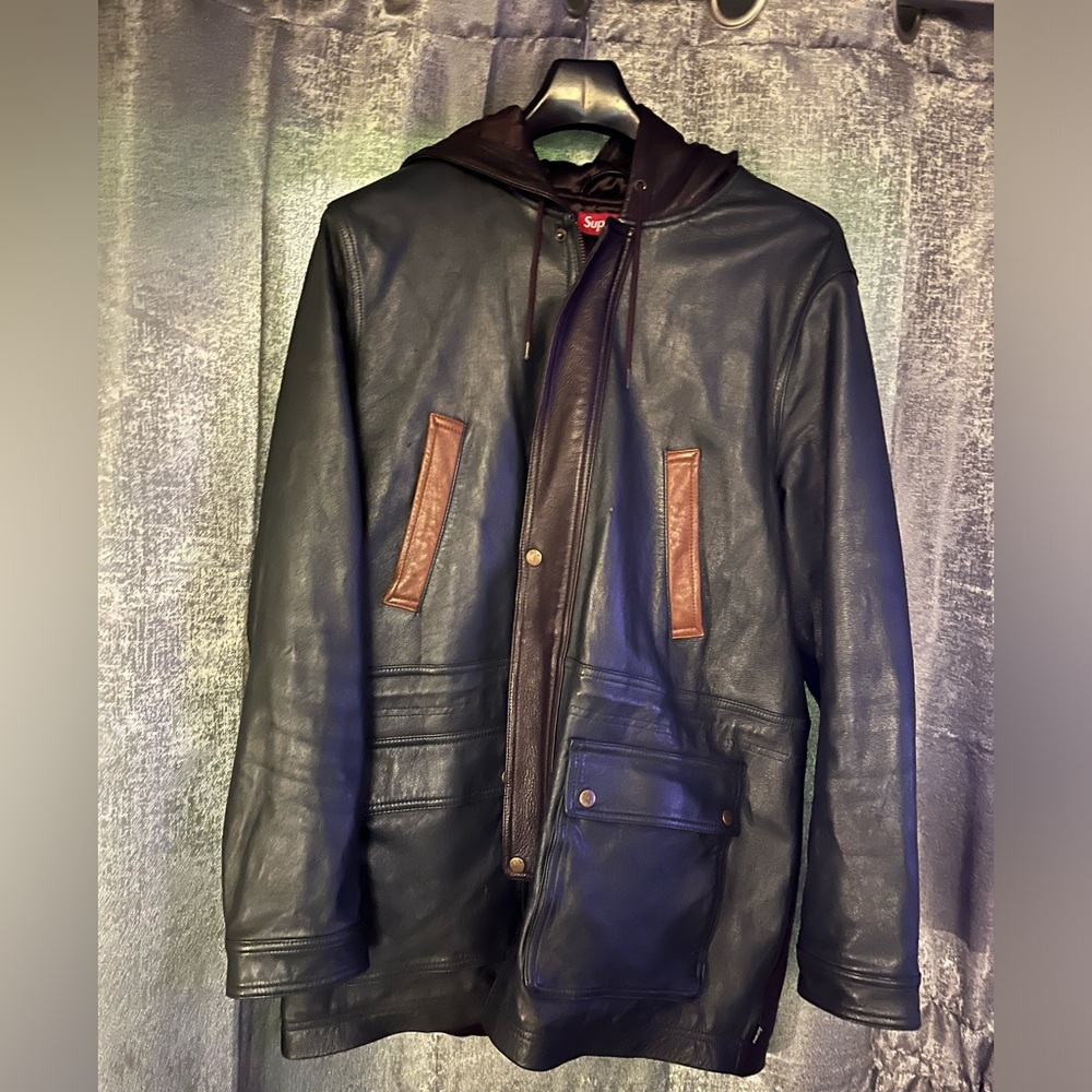 Supreme  leather coat